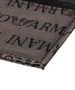 Emporio Armani Grey/Black Leather Card Holder For Men -Emporio Armani sale luxury men emporio armani used bags p308125 009