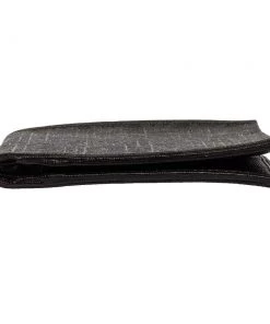 Emporio Armani Black Signature Coated Canvas Bifold Compact Wallet For Men -Emporio Armani sale luxury men emporio armani used bags p330072 006