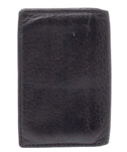 Emporio Armani Dark Brown Leather Card Holder For Men -Emporio Armani sale luxury men emporio armani used bags p380885 002