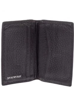 Emporio Armani Dark Brown Leather Card Holder For Men -Emporio Armani sale luxury men emporio armani used bags p380885 007