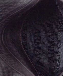 Emporio Armani Dark Brown Leather Card Holder For Men -Emporio Armani sale luxury men emporio armani used bags p380885 009