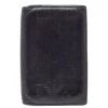 Emporio Armani Dark Brown Leather Card Holder For Men