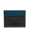 Emporio Armani Blue/Black Leather Card Holder For Men -Emporio Armani sale luxury men emporio armani used bags p406716 005