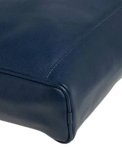 Emporio Armani Blue Leather Messenger Bag For Men -Emporio Armani sale luxury men emporio armani used bags p458443 012