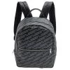 Emporio Armani Black Logo Print Synthetic Leather Backpack For Men -Emporio Armani sale luxury men emporio armani used bags p600792 008
