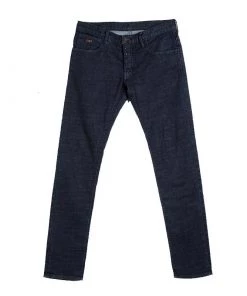 Emporio Armani Indigo Dark Wash Denim Straight Fit Jeans M For Men