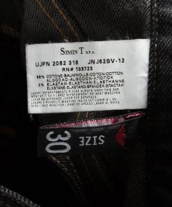 Emporio Armani Black Faded Effect Denim Jude Jeans S For Men -Emporio Armani sale luxury men emporio armani used clothes p102512 0005