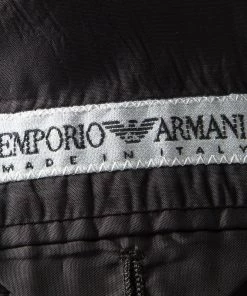 Emporio Armani Brown Textured Knit Regular Fit Suit XXXL For Men -Emporio Armani sale luxury men emporio armani used clothes p112809 0009