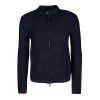 Emporio Armani Navy Blue Textured Cotton Zip Front Jacket S For Men -Emporio Armani sale luxury men emporio armani used clothes p119053 0001