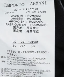 Emporio Armani Black Basic Fit Sean Denim Pants S For Men -Emporio Armani sale luxury men emporio armani used clothes p119564 0005