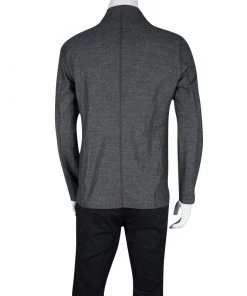 Emporio Armani Grey Wool Jacket M For Men -Emporio Armani sale luxury men emporio armani used clothes p123274 003