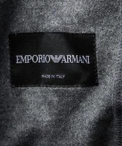 Emporio Armani Grey Wool Jacket M For Men -Emporio Armani sale luxury men emporio armani used clothes p123274 005