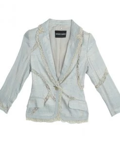 Emporio Armani Lace Textured Jacket S For Men