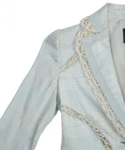 Emporio Armani Lace Textured Jacket S For Men -Emporio Armani sale luxury men emporio armani used clothes p12497 0005