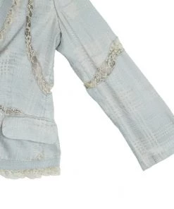 Emporio Armani Lace Textured Jacket S For Men -Emporio Armani sale luxury men emporio armani used clothes p12497 0009