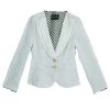 Emporio Armani White Floral Textured Jacket S For Men -Emporio Armani sale luxury men emporio armani used clothes p12498 0001