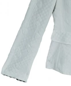 Emporio Armani White Floral Textured Jacket S For Men -Emporio Armani sale luxury men emporio armani used clothes p12498 0009