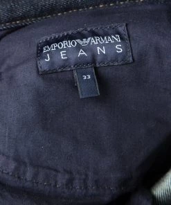 Emporio Armani Indigo Dark Wash Denim Robert Super Slim Fit Jeans M For Men -Emporio Armani sale luxury men emporio armani used clothes p132131 004