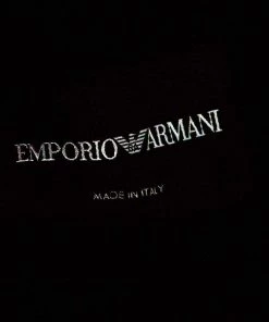 Emporio Armani Black Textured Wool Jacquard Two Button Blazer 4XL For Men -Emporio Armani sale luxury men emporio armani used clothes p145750 0005