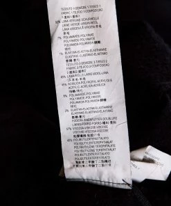 Emporio Armani Black Textured Wool Jacquard Two Button Blazer 4XL For Men -Emporio Armani sale luxury men emporio armani used clothes p145750 0006