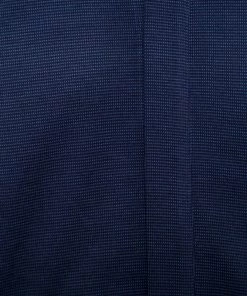 Emporio Armani Navy Blue Jacquard Knit Long Sleeve Shirt M For Men -Emporio Armani sale luxury men emporio armani used clothes p149676 0004