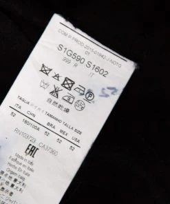 Emporio Armani Black Frayed Trim Wool Jacket XL For Men -Emporio Armani sale luxury men emporio armani used clothes p151260 0006