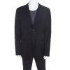 Emporio Armani Navy Blue Wool Josh Line Tailored Blazer 3XL For Men -Emporio Armani sale luxury men emporio armani used clothes p168945 003