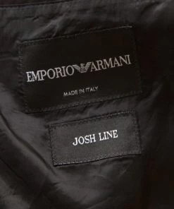 Emporio Armani Brown Pinstriped Wool Josh Line Tailored Blazer 3XL For Men -Emporio Armani sale luxury men emporio armani used clothes p174643 004