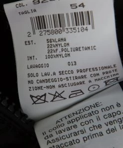 Emporio Armani Black Wool Blend Fur Lined Quilted Vest Detail Overcoat XXL For Men -Emporio Armani sale luxury men emporio armani used clothes p213479 004