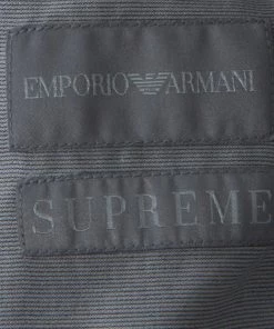 Emporio Armani Navy Blue Cotton Supreme Shirt L For Men -Emporio Armani sale luxury men emporio armani used clothes p237148 005