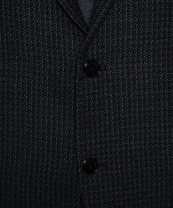 Emporio Armani Black Wool Knit David Line Blazer 3XL For Men -Emporio Armani sale luxury men emporio armani used clothes p251186 007