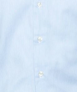 Emporio Armani Light Blue Striped Cotton Long Sleeve Shirt M For Men -Emporio Armani sale luxury men emporio armani used clothes p270426 002