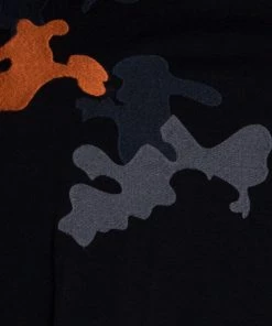 Emporio Armani Black Cotton Camouflage Embroidered T Shirt XL For Men -Emporio Armani sale luxury men emporio armani used clothes p280965 003