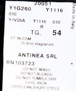 Emporio Armani Black Pin Striped Wool Blend Tailored Suit XXL For Men -Emporio Armani sale luxury men emporio armani used clothes p297176 005