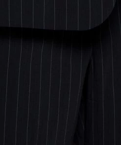 Emporio Armani Black Pin Striped Wool Blend Tailored Suit XXL For Men -Emporio Armani sale luxury men emporio armani used clothes p297176 008