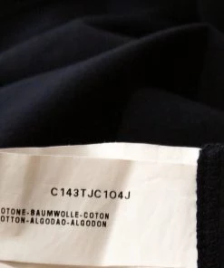 Emporio Armani Black Printed Cotton Logo Embroidered T-Shirt XXL For Men -Emporio Armani sale luxury men emporio armani used clothes p297191 005