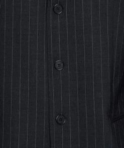 Emporio Armani Black Pinstriped Wool Blend Tailored Suit XXXL For Men -Emporio Armani sale luxury men emporio armani used clothes p297858 003