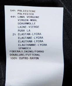 Emporio Armani Black Pinstriped Wool Blend Tailored Suit XXXL For Men -Emporio Armani sale luxury men emporio armani used clothes p297858 005