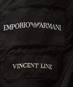 Emporio Armani Black Wool Blend Vincent Line Jacket XXL For Men -Emporio Armani sale luxury men emporio armani used clothes p312521 005