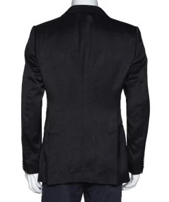 Emporio Armani Black Wool Blend Vincent Line Jacket XXL For Men -Emporio Armani sale luxury men emporio armani used clothes p312521 006