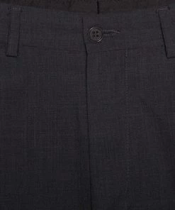 Emporio Armani Charcoal Grey Wool Blend Trousers S For Men -Emporio Armani sale luxury men emporio armani used clothes p320258 005