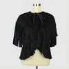 Emporio Armani Black Cashmere Wool And Fur Fringe Jacket For Men -Emporio Armani sale luxury men emporio armani used clothes p33571 001