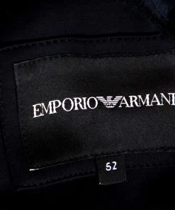 Emporio Armani Navy Blue Knit Blazer XL For Men -Emporio Armani sale luxury men emporio armani used clothes p360975 005