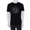 Emporio Armani Black Cotton Logo Embossed Crew Neck T-Shirt XL For Men -Emporio Armani sale luxury men emporio armani used clothes p368803 002