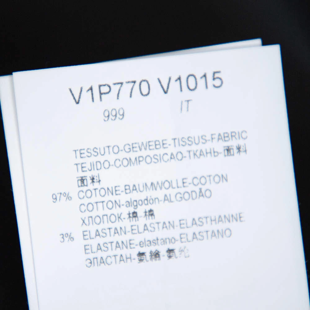 Emporio Armani Black Cotton High Waist Tailored Trousers XL For Men 8 Emporio Armani Black Cotton High Waist Tailored Trousers XL For Men - Image 6