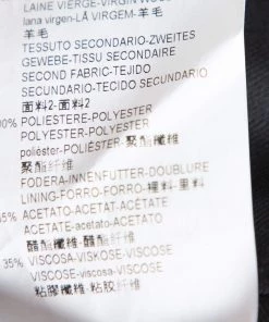 Emporio Armani Black Wool Tailored Trousers 4XL For Men -Emporio Armani sale luxury men emporio armani used clothes p380825 003