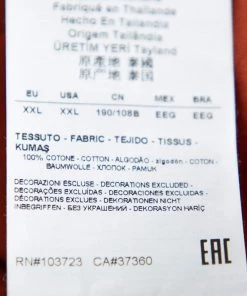 Emporio Armani Burnt Orange Power Printed Cotton T-Shirt XXL For Men -Emporio Armani sale luxury men emporio armani used clothes p384361 005