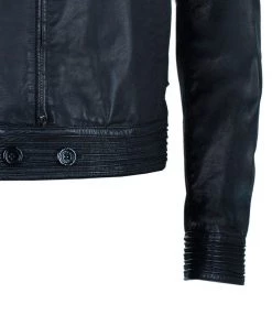 Emporio Armani Men's Black Leather Bomber Jacket M For Men 18 Emporio Armani Men's Black Leather Bomber Jacket M For Men -Emporio Armani sale luxury men emporio armani used clothes p38920 007