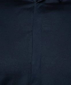 Emporio Armani Navy Blue Stretch Cotton Button Front Shirt M For Men -Emporio Armani sale luxury men emporio armani used clothes p405661 003