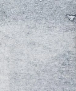 Emporio Armani White & Navy Blue Cotton Pique Crewneck T-Shirt XL For Men -Emporio Armani sale luxury men emporio armani used clothes p454176 005